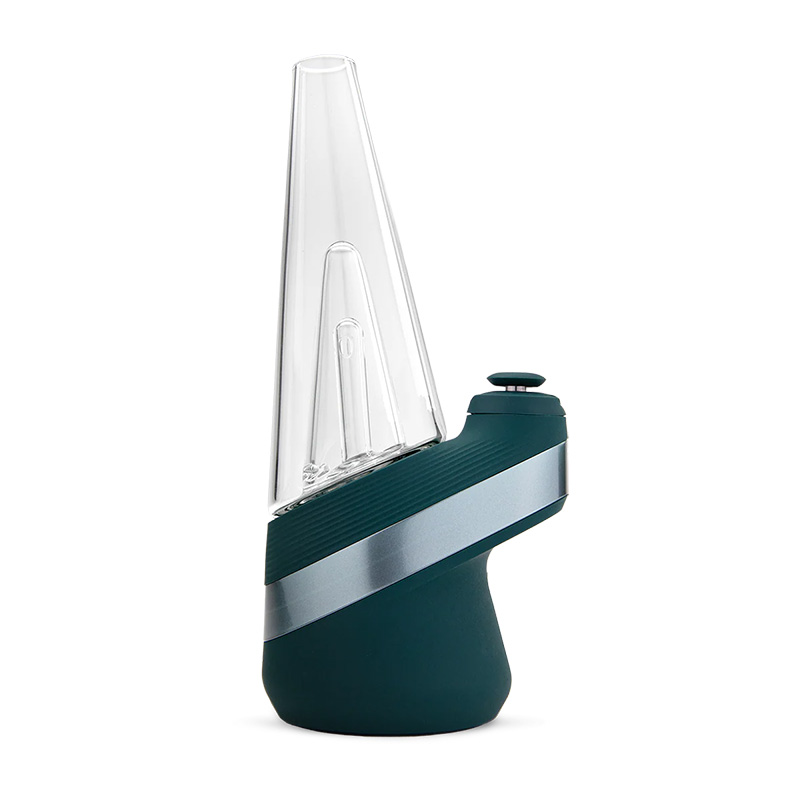 Puffco Peak Forest green side profile on white background