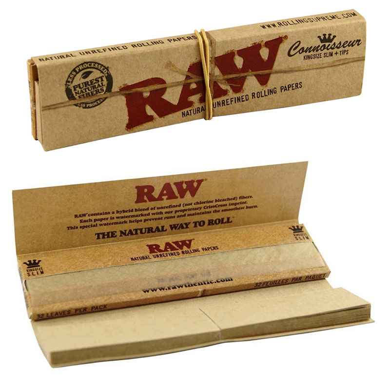 RAW King Size Slim rolling papers retail display