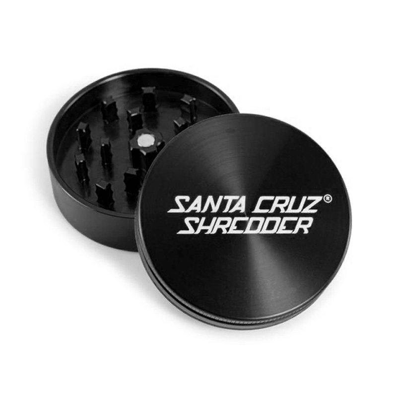Black Santa Cruz Shredder 2-piece grinder top view
