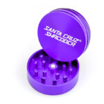 Purple Santa Cruz Shredder 2-piece grinder open