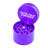 Purple Santa Cruz Shredder 3-Piece Grinder Medium open on a white background