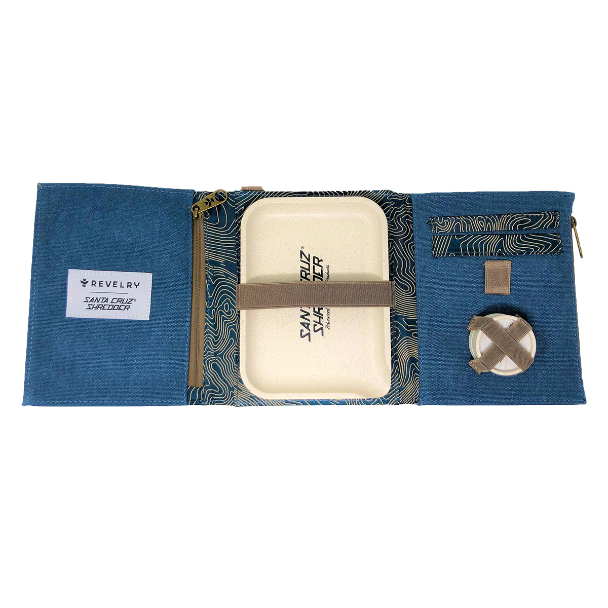 Marine Blue Santa Cruz Shredder rolling kit open