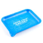 Blue Santa Cruz Shredder rolling tray