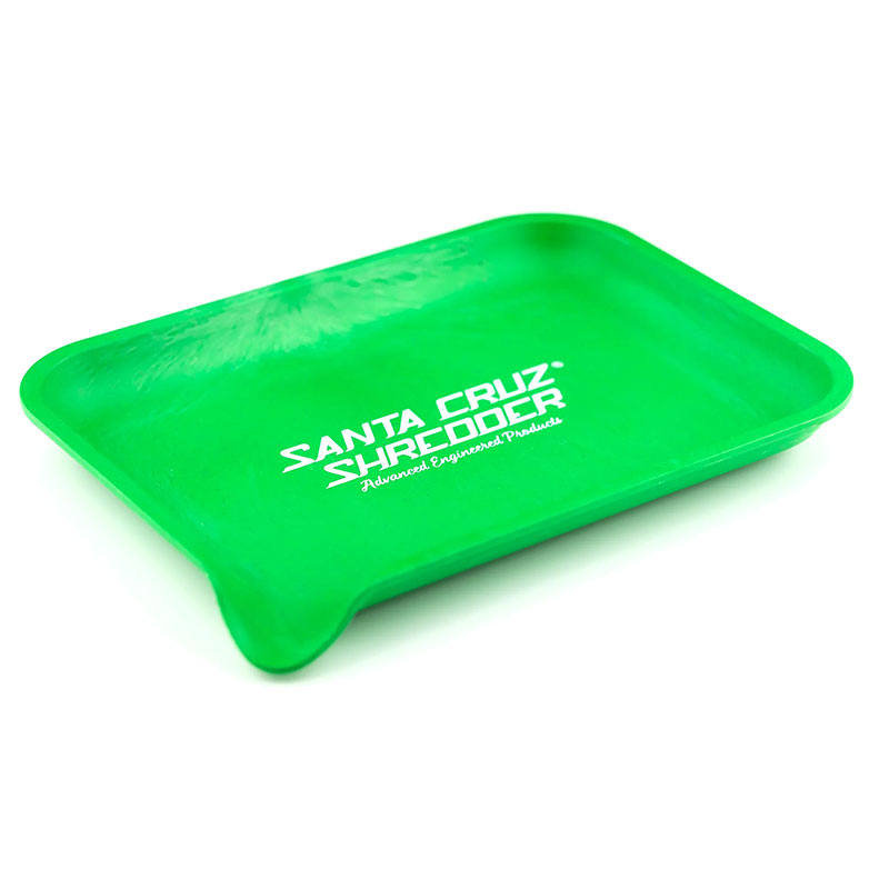 Green Santa Cruz Shredder rolling tray