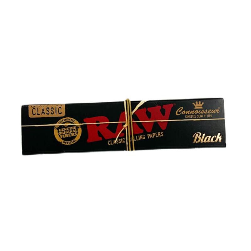 RAW Slim Cones shown with packaging, made from pure hemp fibers.