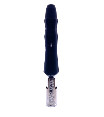 Blue DynaVap vaporizer on white background