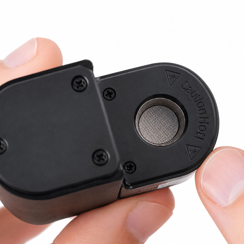 Arizer Go SRT filter strainer correctly installed inside the chamber of the device.
