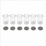 Arizer Go SRT glass aroma tubes with stainless steel mesh screens arranged on a white background in a square product image.