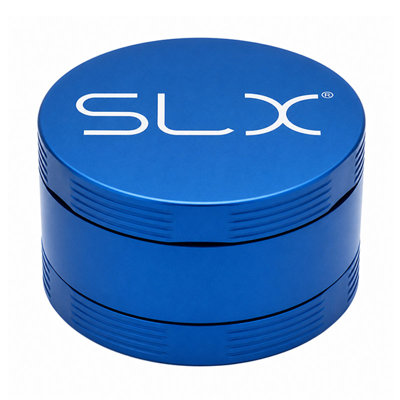Blue SLX BFG Grinder closed and compact.