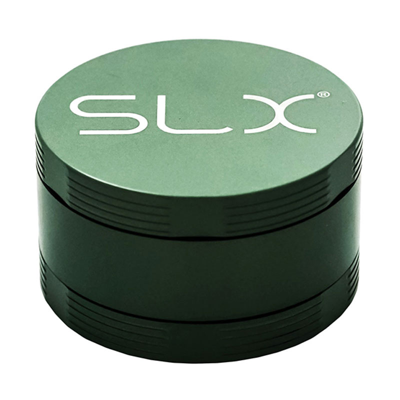 Green SLX BFG Grinder closed and compact.