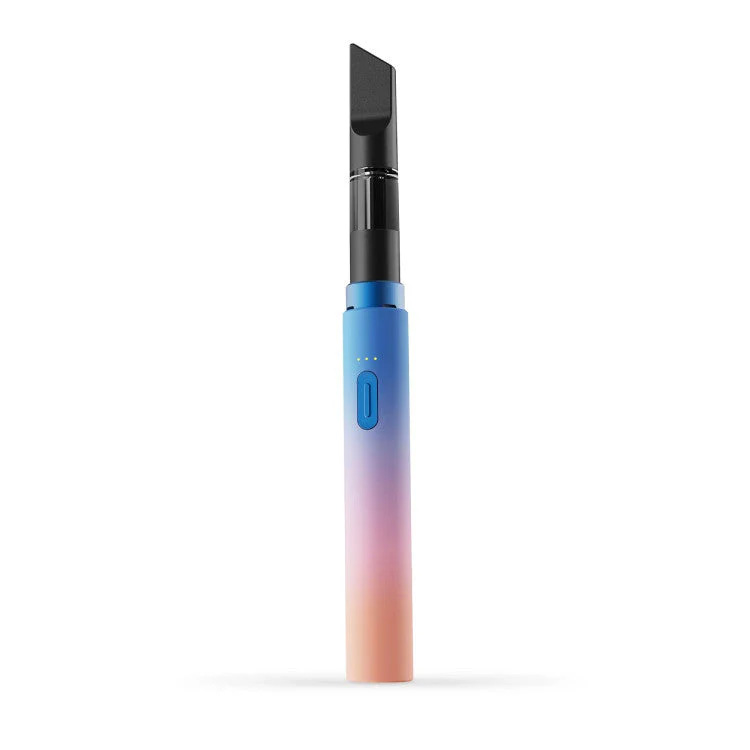 Gradient blue Vessel Core 510 battery with metallic finish.