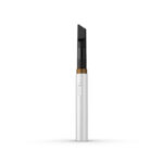 Silver Vessel Core 510 cartridge battery with brushed metal finish.