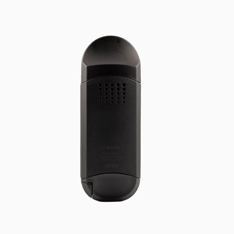 Rear side of the black G Pen Dash 2 dry herb vaporiser