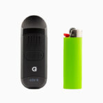 G Pen Dash 2 next to standard lighter to show size