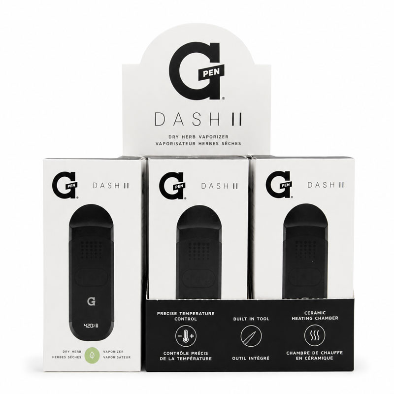 Three boxes of the dash 2 vape next to each other