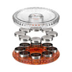 Storz & Bickel Dosing Capsule Magazine separated into individual parts with capsules and clear lid