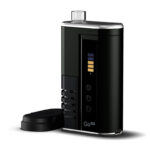 Arizer Go SRT shown upright from an angled view with the cap resting behind