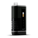 Angled product shot of the Arizer Go SRT with coloured bars on the display