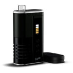 Arizer Go SRT vaporizer shown with detached protective cover beside the device