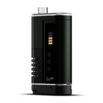 Front facing Arizer Go SRT dry herb vaporizer with control buttons and screen