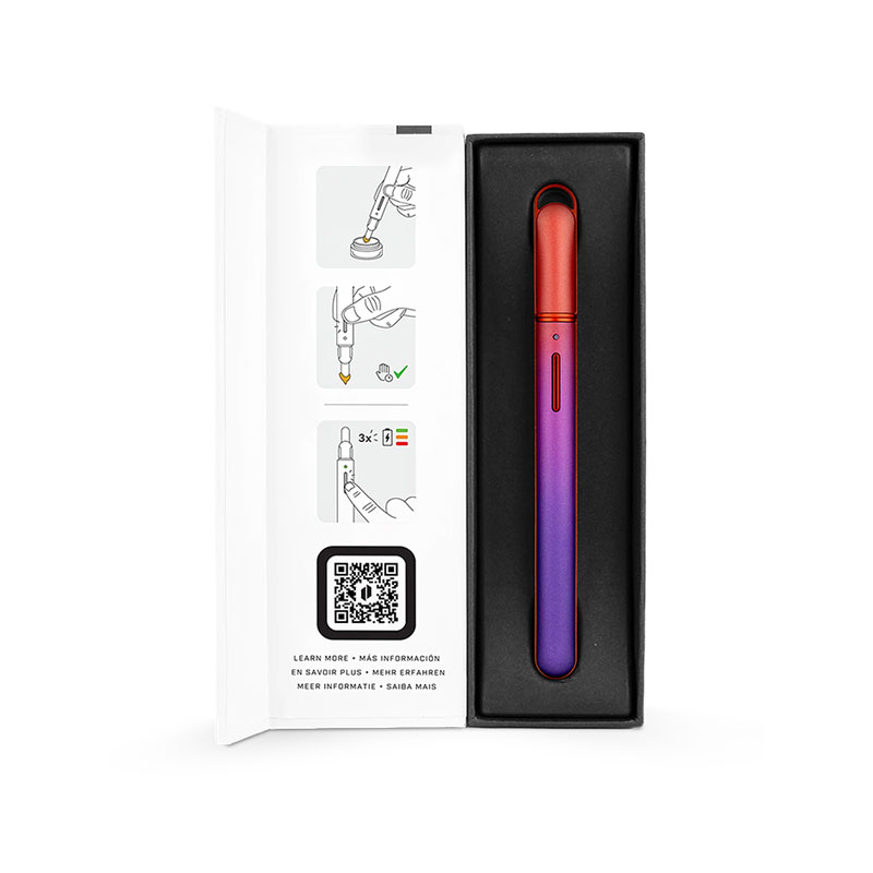 Puffco Hot Knife Plasma concentrate loading tool presented inside its open packaging