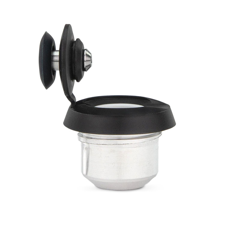 Open Puffco Proxy 3D Chamber replacement atomizer with hinged lid and exposed chamber interior