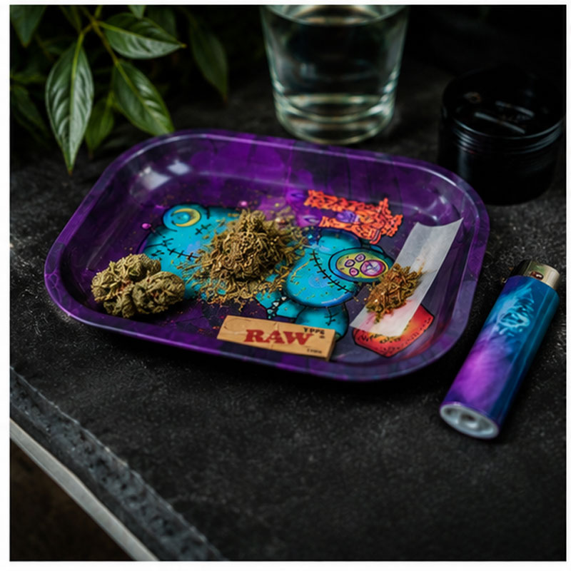 V Syndicate Ouiji Bear rolling tray with lighter