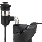 Puffco Peak Pro adapter connected to the device with braided cable attached