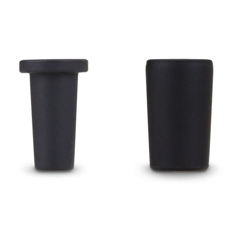 Black Puffco Peak Pro rubber plugs for sealing and accessory fitting