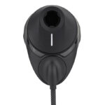 Top view of Puffco Peak Pro adapter showing airflow opening and cable connection
