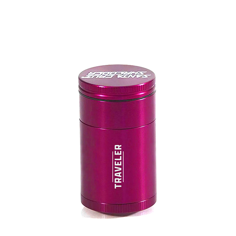 pink SCS traveler herb grinder