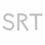 the screens spelling out SRT on a white background