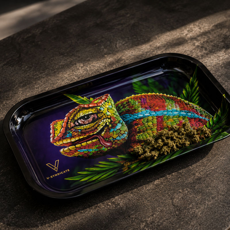 The tray on a coffee table