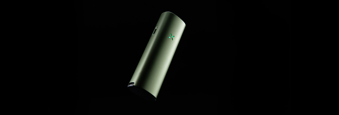 pax banner showing the pax 4 vaporizer with black background