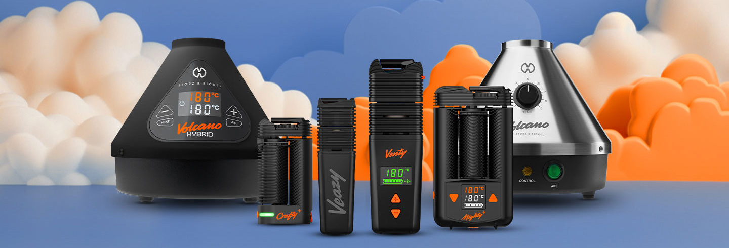 storz & Bickel banner showing full product range