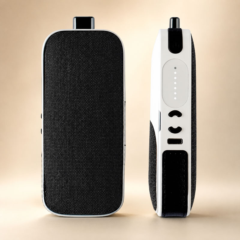 White AirVape Legacy CORE vaporizer shown from the front and side on a neutral background