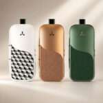 AirVape Legacy CORE vaporizers in white, rose gold and green displayed side by side