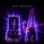 Phone displaying personalised heat and vapour settings for the Puffco Peak Pro Plasma