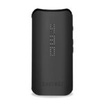 Black DaVinci IQ Core vaporizer shown from the front on a white background