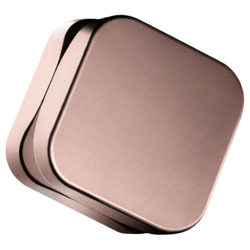 Krush Kube 2.0 55mm rose gold aluminium grinder viewed from above
