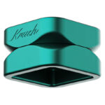 Emerald Green Krush Kube 2.0 grinder showing its square two-part design and Krush logo
