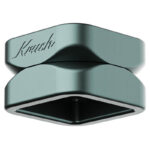 Space grey Krush Kube 2.0 grinder showing its square two-part design and Krush logo