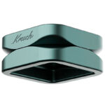Krush Kube 2.0 XL space grey aluminium grinder shown from the front