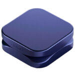 Blue Krush Kube 2.0 XL grinder showing its square two-part design