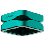 Emerald green Krush Kube 2.0 XL aluminium grinder shown from the front