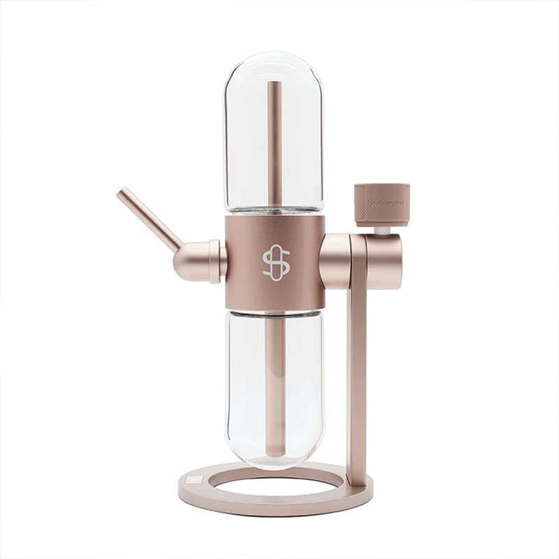 Desert Rose Stündenglass Gravity Infuser with glass globes and stand
