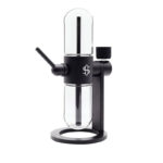 Angled front view of the black Stündenglass Gravity Infuser