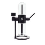 Three quarter view of the black Stündenglass Gravity Infuser