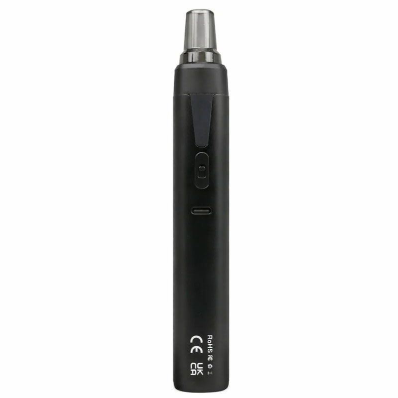 Rear view of the black XMax V4 Pro showing the airflow control and USB C charging port
