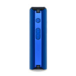 Close-up of the power and temperature control buttons on the blue DaVinci IQ Core